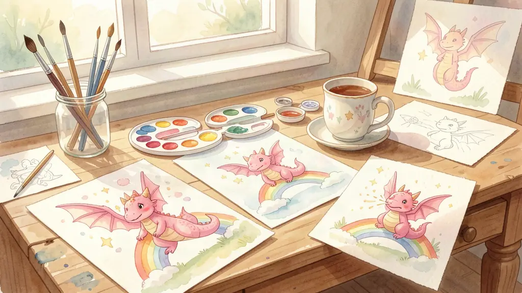 The Watercolour Process: How Each Poppy Illustration Comes to Life